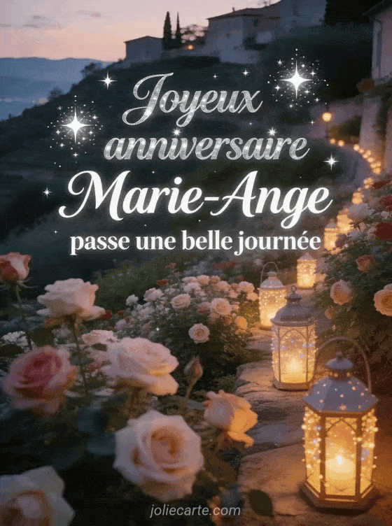 Joyeux anniversaire Marie-Ange - Carte joyeux anniversaire marie ange gratuite