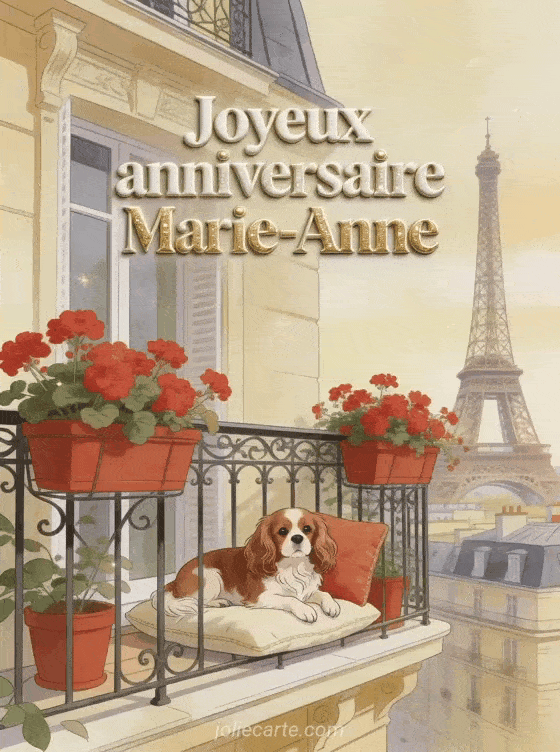 Joyeux anniversaire Marie-Anne - Carte joyeux anniversaire marie anne