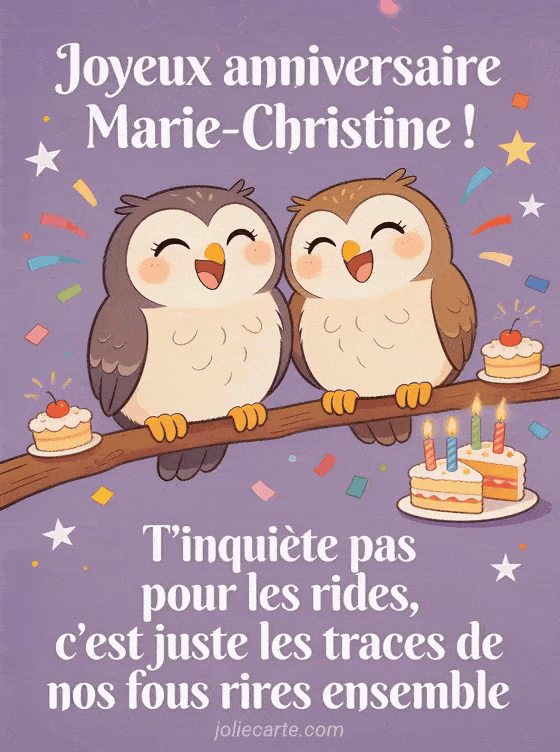 Joyeux anniversaire Marie-Christine - Joyeux anniversaire marie christine rigolo
