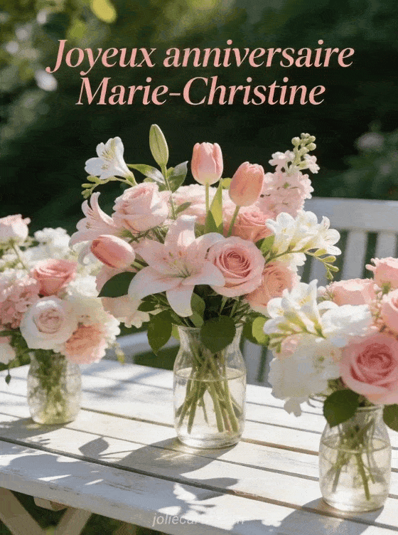 Joyeux anniversaire Marie-Christine - Joyeux anniversaire marie christine fleurs