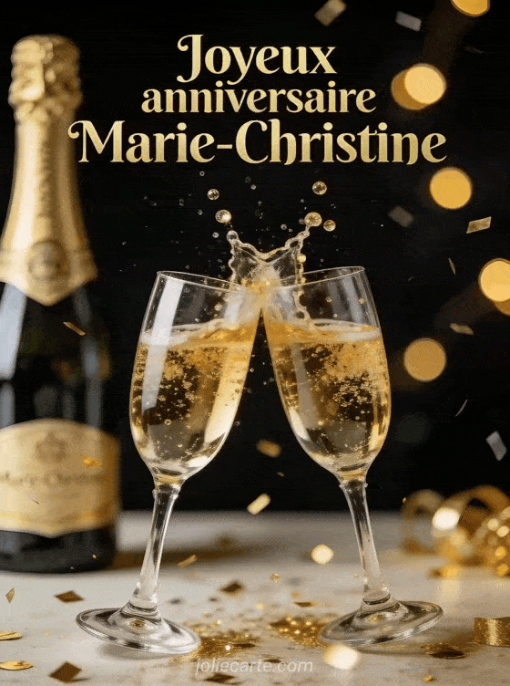 Joyeux anniversaire Marie-Christine - Joyeux anniversaire marie christine champagne