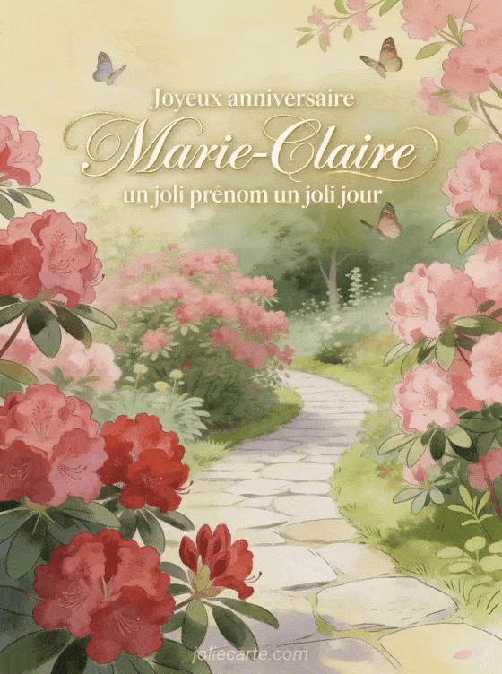 Joyeux anniversaire Marie-Claire - Joyeux anniversaire marie claire image