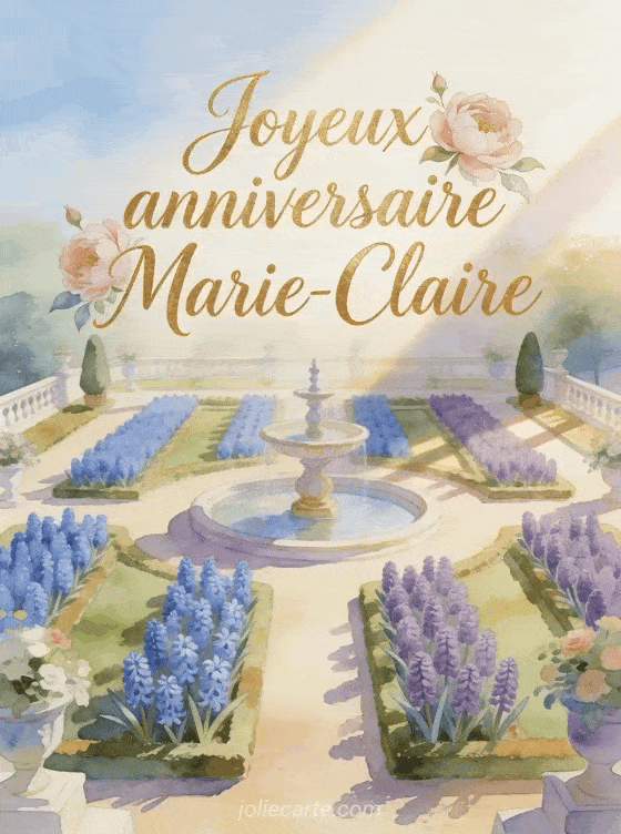 Joyeux anniversaire Marie-Claire - Joyeux anniversaire marie claire gif anime