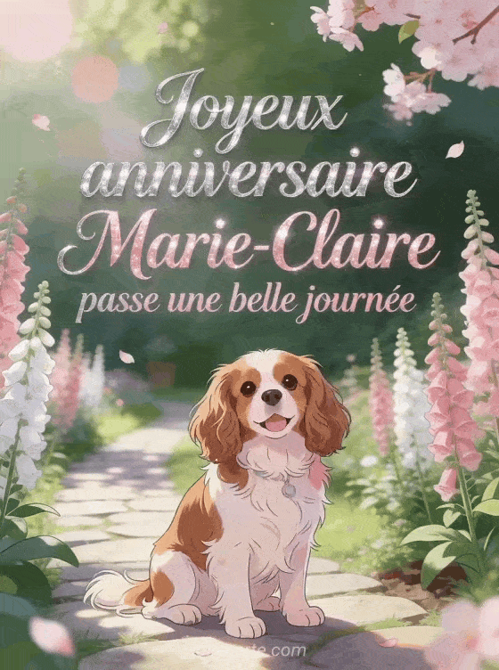 Joyeux anniversaire Marie-Claire - Joyeux anniversaire marie claire gif