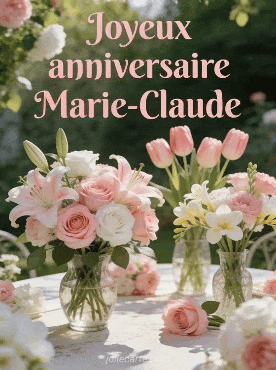 Joyeux anniversaire Marie-claude - Marie claude fleurs