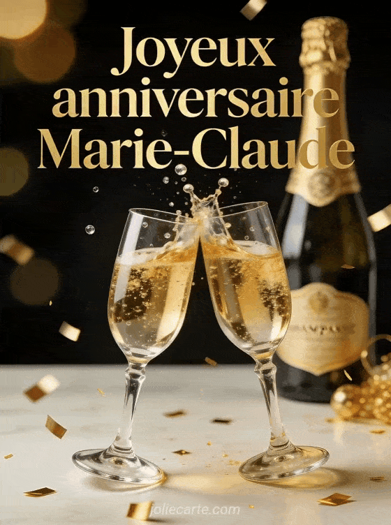 Joyeux anniversaire Marie-Claude - Joyeux anniversaire marie claude champagne