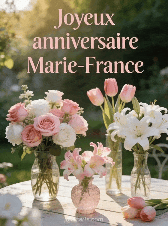 Joyeux anniversaire Marie-france - Marie france fleurs