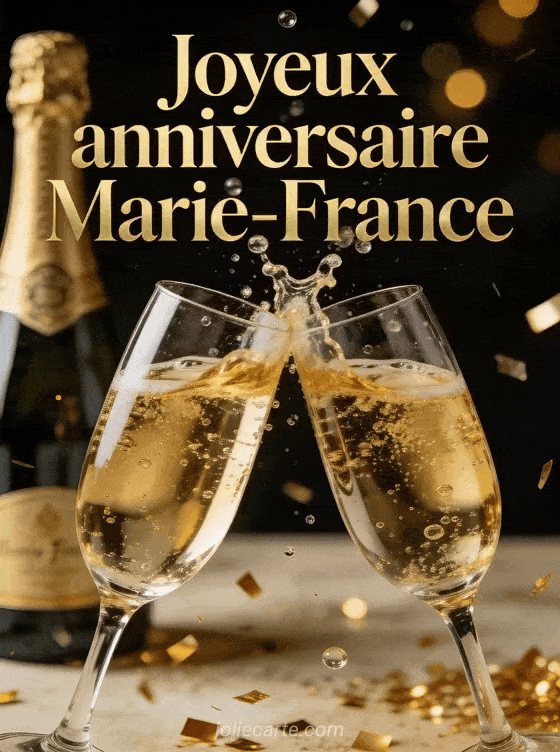 Joyeux anniversaire Marie-France - Joyeux anniversaire marie france champagne