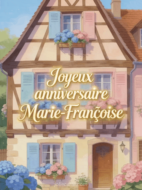 Joyeux anniversaire Marie-Françoise - Joyeux anniversaire marie francoise gif anime