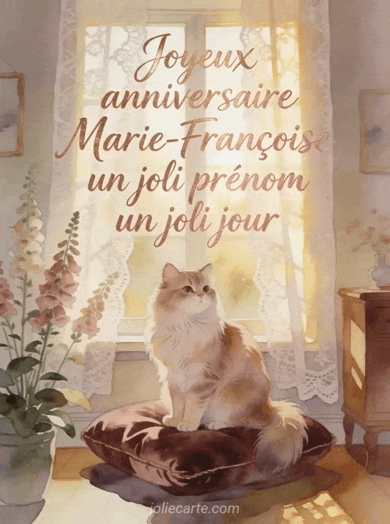 Joyeux anniversaire Marie-Françoise - Carte joyeux anniversaire marie francoise