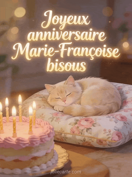Joyeux anniversaire Marie-Françoise - Joyeux anniversaire marie francoise bisous