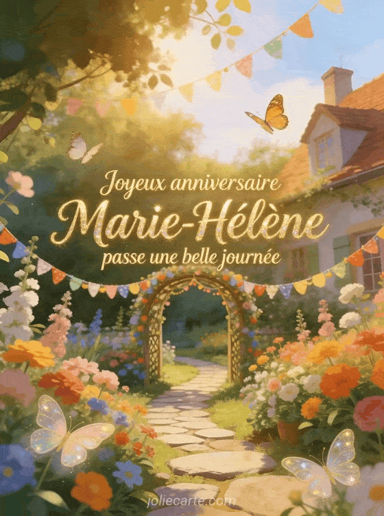 Joyeux anniversaire Marie-Hélène - Joyeux anniversaire marie helene gif anime