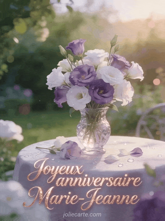 Joyeux anniversaire Marie-Jeanne - Joyeux anniversaire marie jeanne fleurs