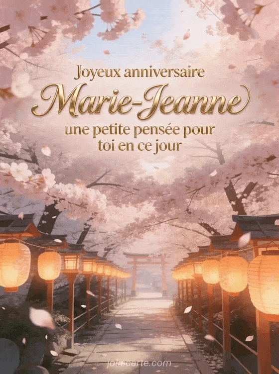 Joyeux anniversaire Marie-Jeanne - Joyeux anniversaire marie jeanne gif anime