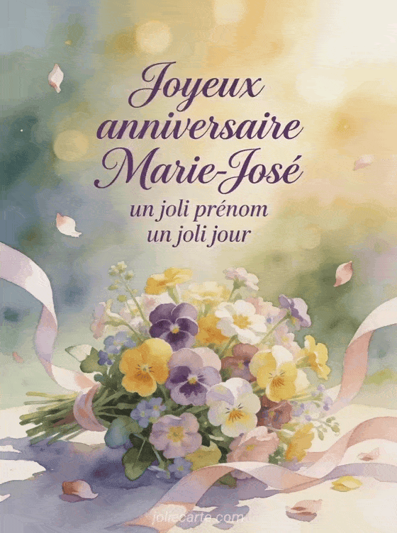 Joyeux anniversaire Marie-José - Joyeux anniversaire marie jose fleurs