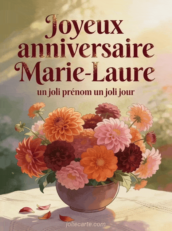 Joyeux anniversaire Marie-Laure - Joyeux anniversaire marie laure fleurs
