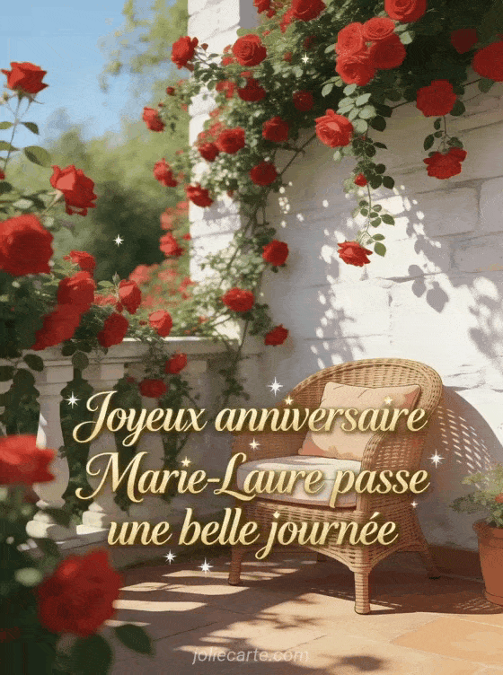 Joyeux anniversaire Marie-Laure - Carte joyeux anniversaire marie laure gratuite