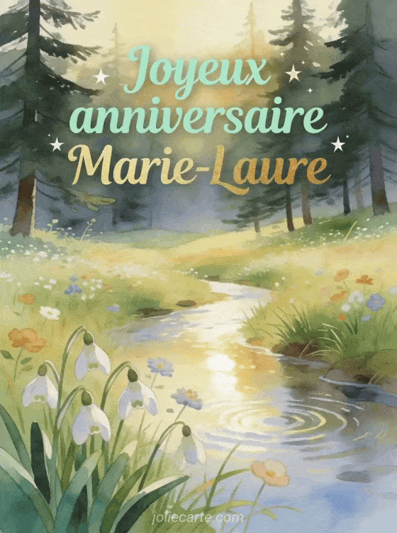 Joyeux anniversaire Marie-Laure - Joyeux anniversaire marie laure gif