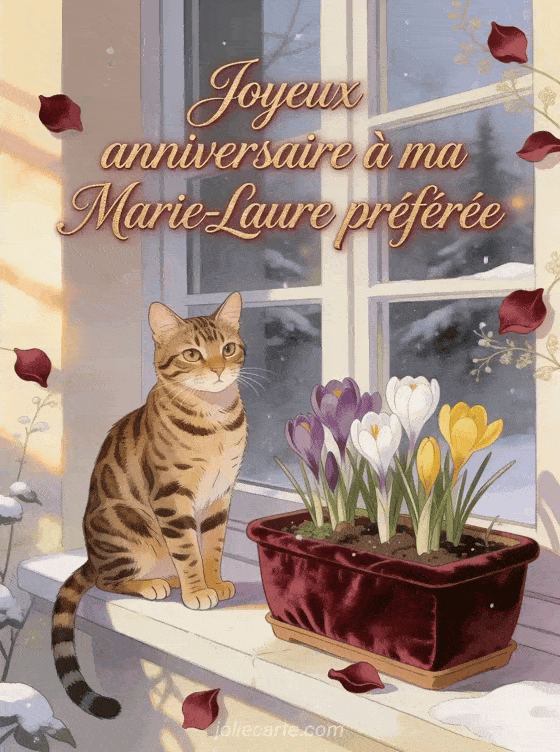 Joyeux anniversaire Marie-Laure - Carte joyeux anniversaire marie laure