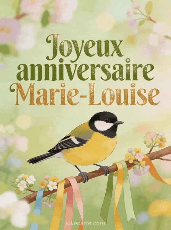 Joyeux anniversaire Marie-Louise - Carte joyeux anniversaire marie louise gratuite
