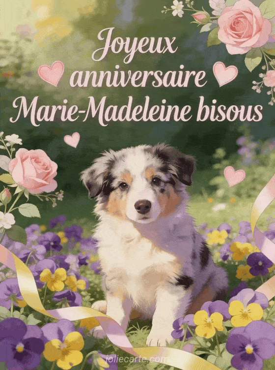 Joyeux anniversaire Marie-Madeleine - Joyeux anniversaire marie madeleine bisous