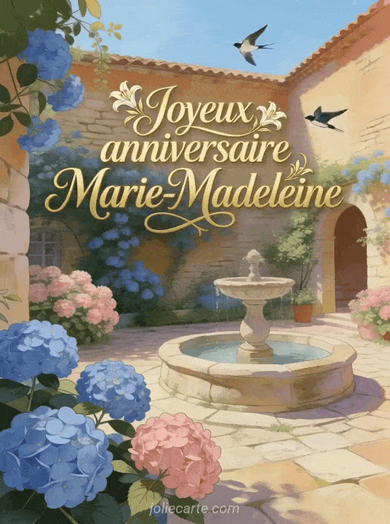 Joyeux anniversaire Marie-Madeleine - Joyeux anniversaire marie madeleine gif anime
