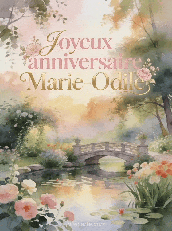 Joyeux anniversaire Marie-Odile - Joyeux anniversaire marie odile gif anime