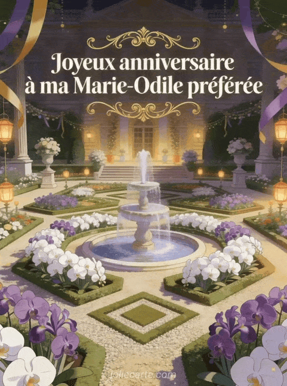 Joyeux anniversaire Marie-Odile - Carte joyeux anniversaire marie odile