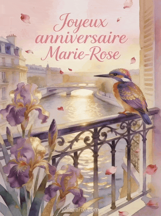 Joyeux anniversaire Marie-Rose - Carte joyeux anniversaire marie rose gratuite