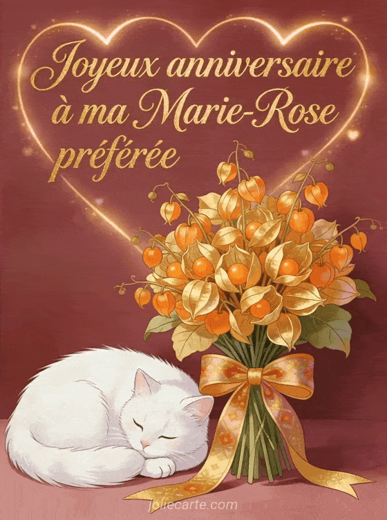 Joyeux anniversaire Marie-Rose - Carte joyeux anniversaire marie rose