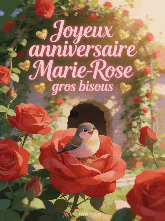 Joyeux anniversaire Marie-Rose - Joyeux anniversaire marie rose gros bisous