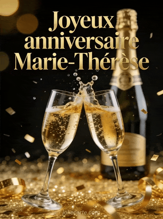 Joyeux anniversaire Marie-therese - Marie therese champagne