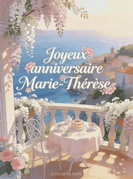 Joyeux anniversaire Marie-Thérèse - Joyeux anniversaire marie therese gif anime