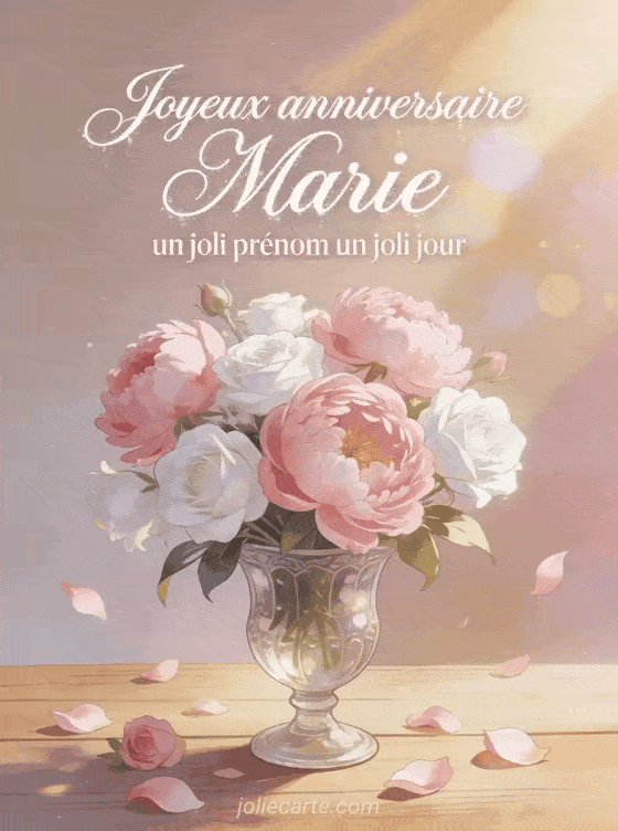 Joyeux anniversaire Marie - Joyeux anniversaire marie fleurs