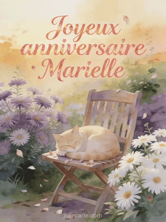 Joyeux anniversaire Marielle - Carte joyeux anniversaire marielle gratuite