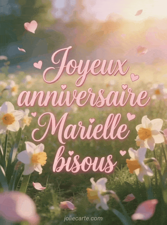 Joyeux anniversaire Marielle - Joyeux anniversaire marielle bisous
