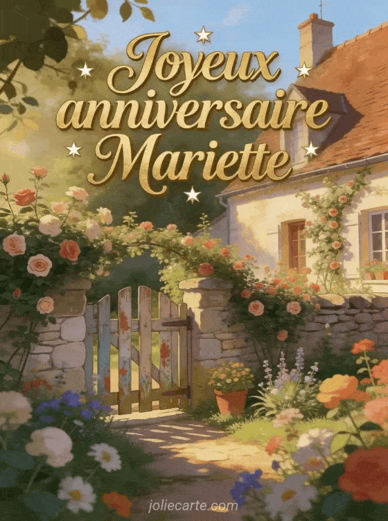 Joyeux anniversaire Mariette - Joyeux anniversaire mariette image