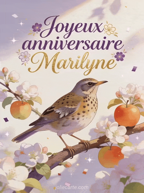 Joyeux anniversaire Marilyne - Carte joyeux anniversaire marilyne gratuite