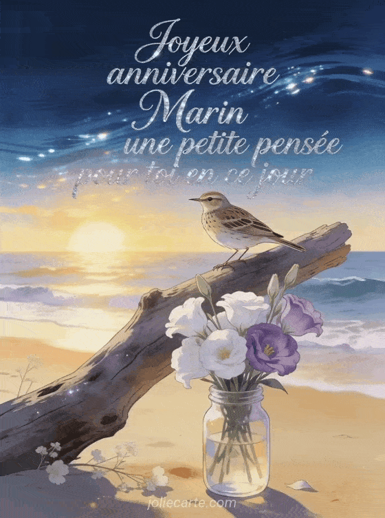 Joyeux anniversaire Marin - Joyeux anniversaire marin gif anime