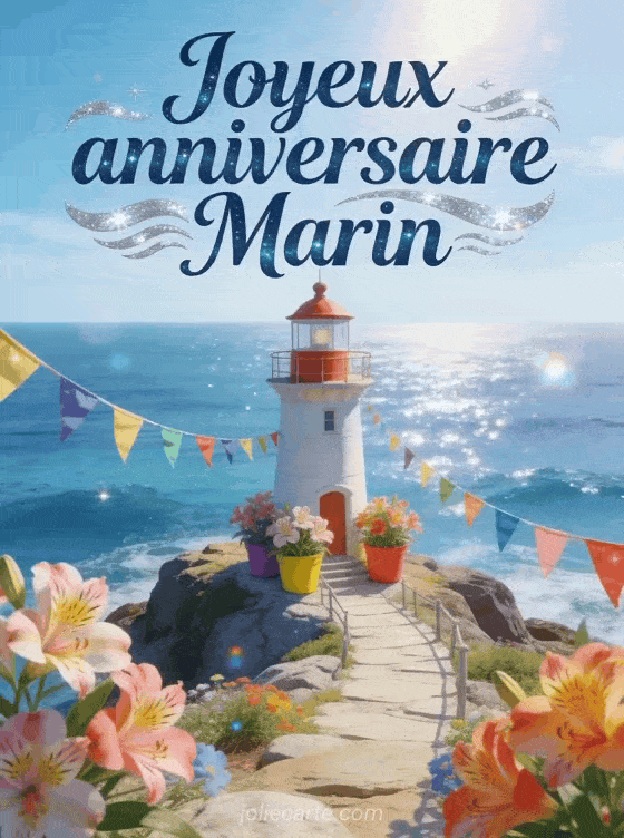 Joyeux anniversaire Marin - Joyeux anniversaire marin fleurs