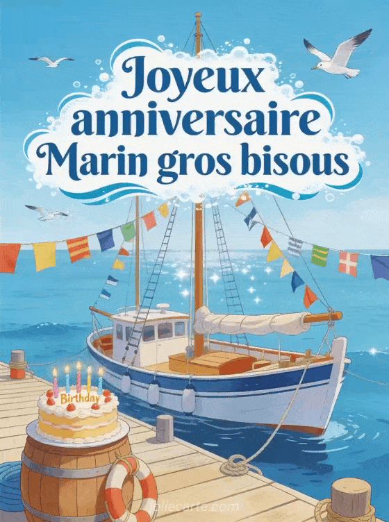 Joyeux anniversaire Marin - Joyeux anniversaire marin gros bisous