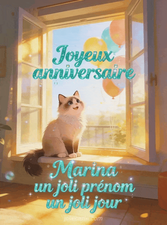 Joyeux anniversaire Marina - Joyeux anniversaire marina gif anime