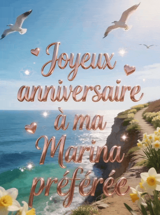 Joyeux anniversaire Marina - Joyeux anniversaire marina gros bisous