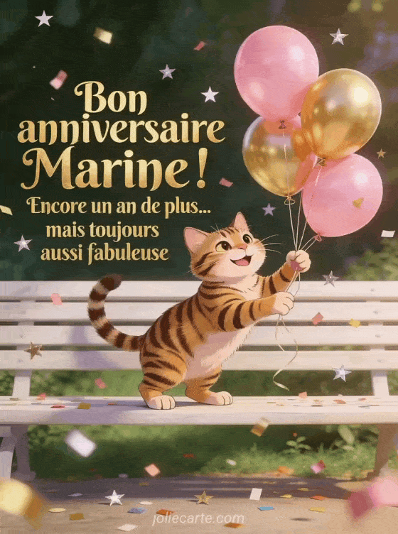 Joyeux anniversaire Marine - Bon anniversaire marine