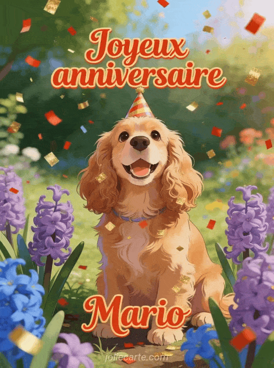 Joyeux anniversaire Mario - Joyeux anniversaire mario fleurs