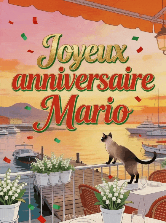 Joyeux anniversaire Mario - Joyeux anniversaire mario gif anime