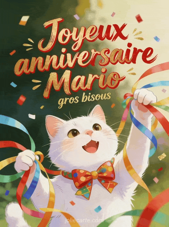 Joyeux anniversaire Mario - Joyeux anniversaire mario gros bisous