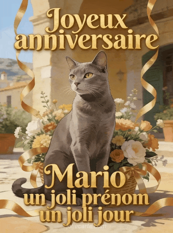 Joyeux anniversaire Mario - Carte joyeux anniversaire mario