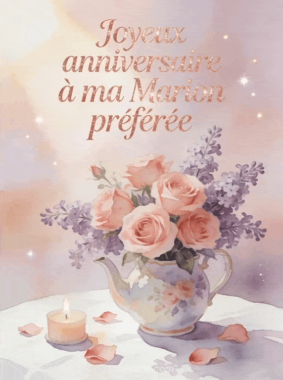 Joyeux anniversaire Marion - Joyeux anniversaire marion fleurs
