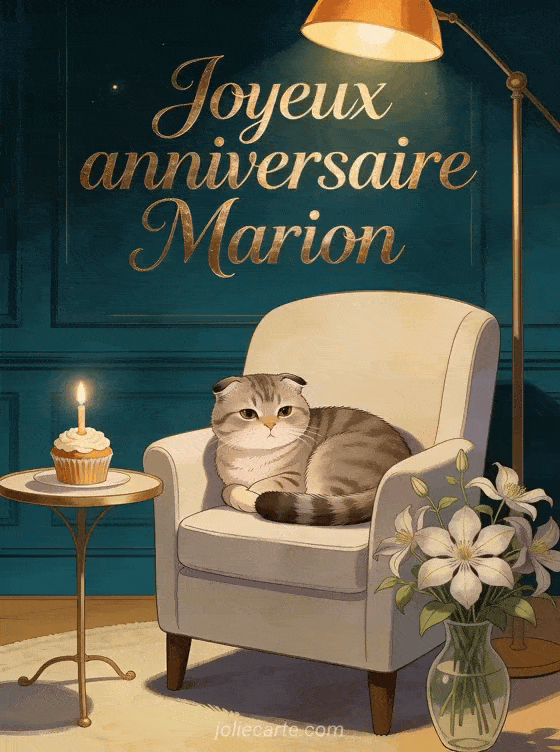 Joyeux anniversaire Marion - Carte joyeux anniversaire marion